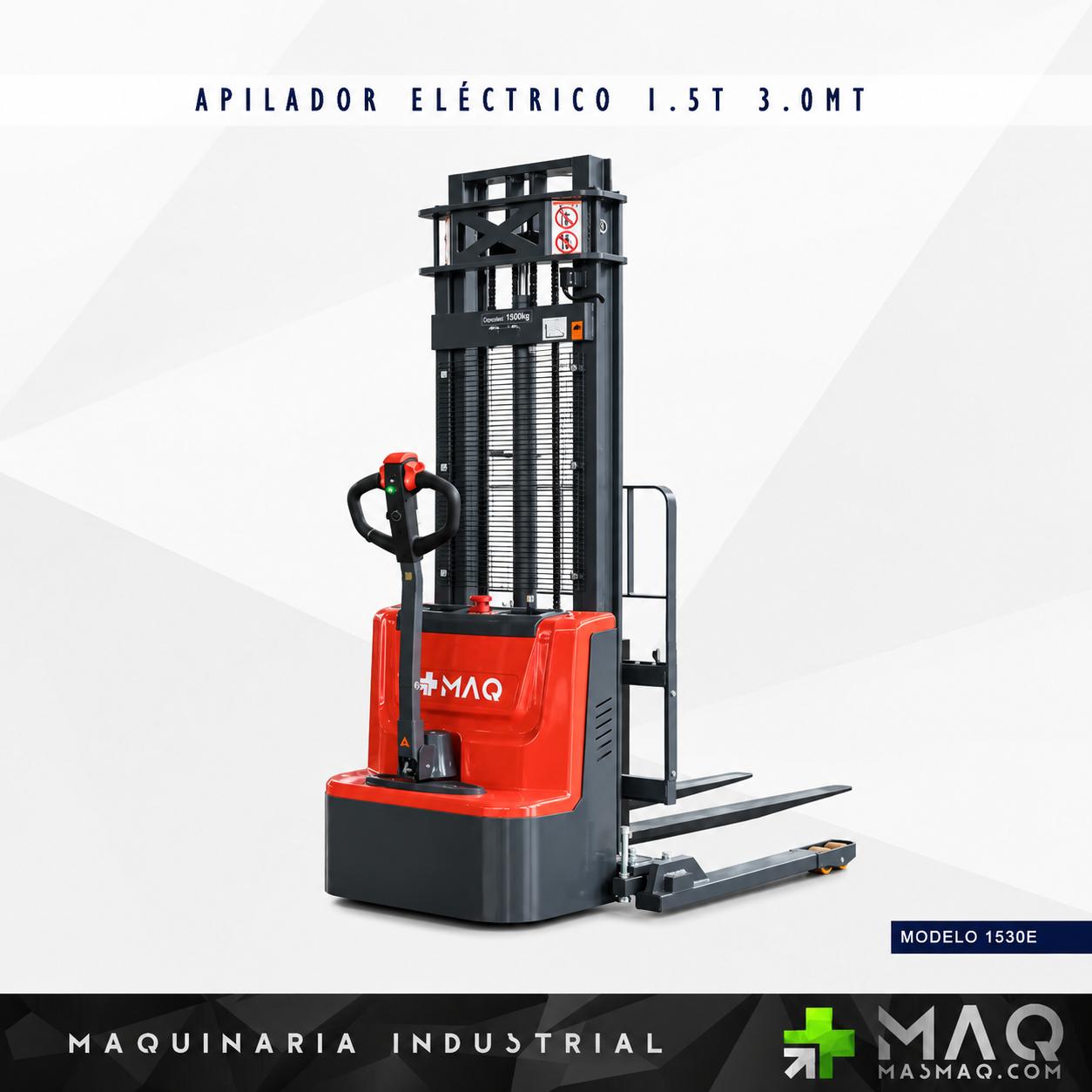 APILADOR ELÉCTRICO 1.5TON 3.0MT MODELO 1530E - Imagen 2