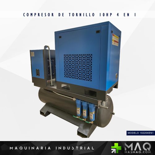 COMPRESOR DE TORNILLO 10HP 4 EN 1 MODELO 10220 - Imagen 4